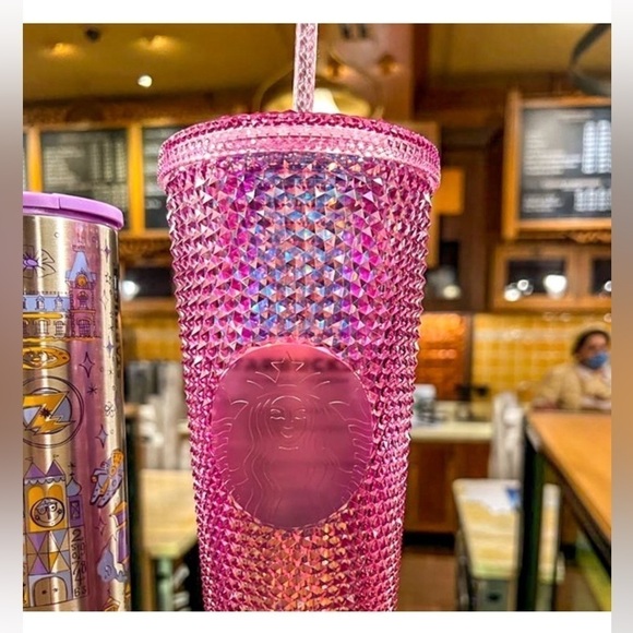 Disneyland Geometric Starbucks Pink Tumbler - Picture 4 of 10